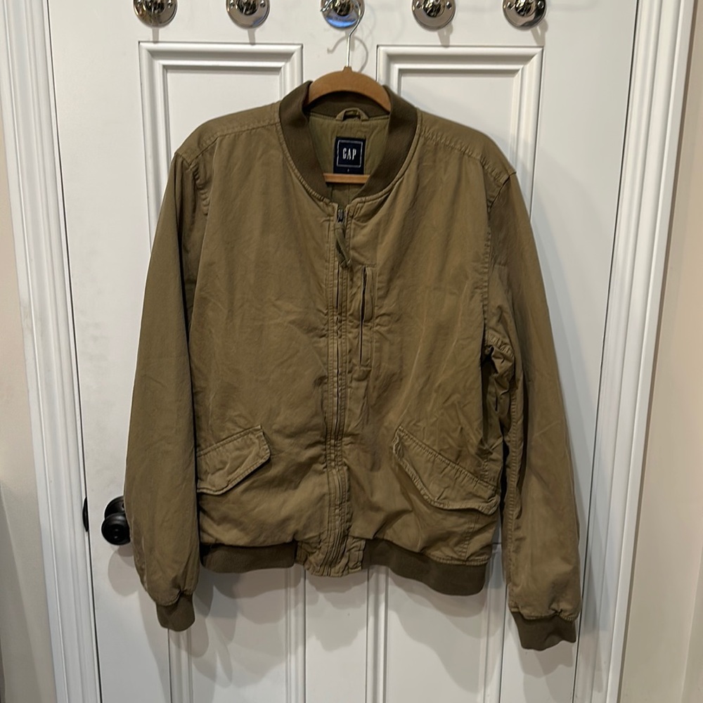 Men’s  Army Green Gap Bomber Jacket